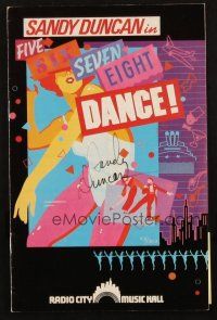 1r0360 SANDY DUNCAN signed playbill '83 in Five-Six-Seven-Eight Dance! at Radio City Music Hall!