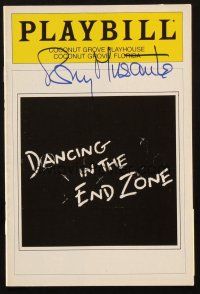 1r0366 TONY MUSANTE signed playbill '83 when he appeared in Dancing in the End Zone in Miami!