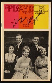 1r0326 DEBBIE REYNOLDS signed playbill '73 when she appeared in Irene on Broadway!