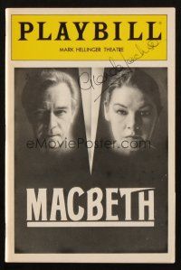 1r0334 GLENDA JACKSON signed playbill '88 when she starred in Macbeth on Broadway!