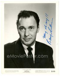 1r0488 BARRY SULLIVAN signed 8x10 still '55 head & shoulders portrait in suit & tie from Texas Lady!