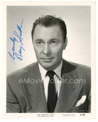 1r0487 BARRY SULLIVAN signed 8x10 still '51 head & shoulders c/u in suit & tie from The Unknown Man!