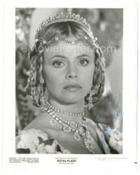 1r0502 BRITT EKLAND signed 8x10 still '75 portrait as the icy Duchess Irma from Royal Flash!