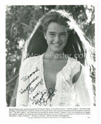 1r0503 BROOKE SHIELDS signed 8x10 still '80 super young smiling portrait from The Blue Lagoon!