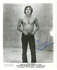 1r0511 CHRISTOPHER JONES signed 8x10 still '69 barechested close up from The Looking Glass War!