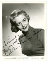 1r0516 CONSTANCE TOWERS signed 8x10 still '55 c/u of the pretty actress in Bring Your Smile Along!