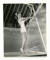 1r0545 ELYSE KNOX signed 8x10 still '43 sexy full-length portrait posing in her swimsuit!