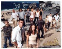 1r1093 LOST signed color 8x10 REPRO still '00s by Jorge Garcia and Emilie de Ravin!