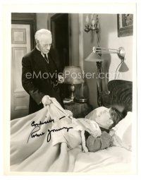 1r0693 ROBERT YOUNG signed 8x10.25 still '30s he's angry at Lewis Stone for getting him out of bed!