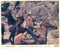 1r0491 BEN JOHNSON signed 8x10 mini LC #2 '73 close up with John Wayne in The Train Robbers!