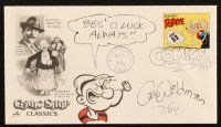 1r0406 GEORGE WILDMAN signed first day cover envelope '95 Popeye cartoonist, Comic Strip Classics