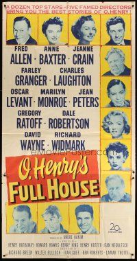 1s663 O HENRY'S FULL HOUSE 3sh '52 young Marilyn Monroe, Fred Allen, Anne Baxter, Jeanne Crain!