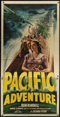1s674 PACIFIC ADVENTURE 3sh '47 first man to fly from Australia to the United States, cool art!