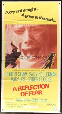 1s692 REFLECTION OF FEAR 3sh '72 Robert Shaw, a cry in the night, creepy horror artwork!