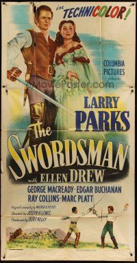 1s737 SWORDSMAN 3sh '47 swashbuckler Larry Parks romances Ellen Drew, directed by Joseph H. Lewis!