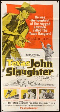1s743 TEXAS JOHN SLAUGHTER int'l 3sh '59 Tom Tryon was the toughest of the rugged Texas Rangers!