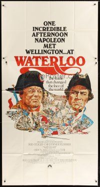 1s763 WATERLOO 3sh '70 great art of Rod Steiger as Napoleon Bonaparte & Christopher Plummer!