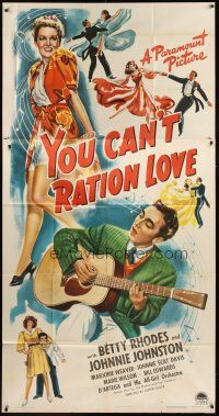 1s774 YOU CAN'T RATION LOVE 3sh '44 WWII romantic musical about the shortage of eligible males!