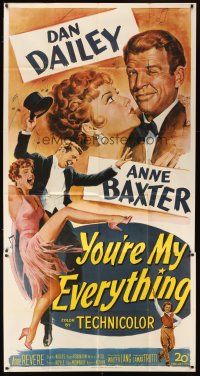 1s776 YOU'RE MY EVERYTHING 3sh '49 full-length art of dancing Dan Dailey and Anne Baxter!