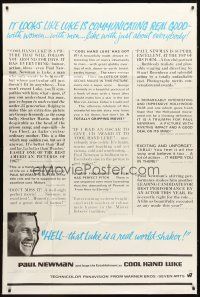 1s031 COOL HAND LUKE reviews style 40x60 '67 Paul Newman is communicating real good with women!