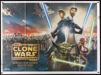1s107 STAR WARS: THE CLONE WARS Argentinean 43x58 '08 Anakin Skywalker, Yoda, & Obi-Wan Kenobi!