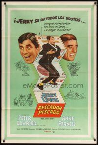 1s170 HOOK, LINE & SINKER Argentinean '69 Peter Lawford, Jerry Lewis has to get away from it all!