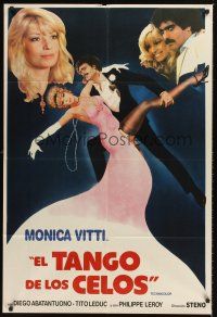 1s174 IL TANGO DELLA GELOSIA Argentinean '80 artwork of sexy Monica Vitto dancing!