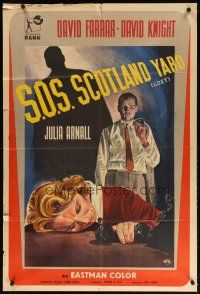1s187 LOST Argentinean '55 art of David Farrar & Julia Arnall by Bayon, S.O.S. Scotland Yard!