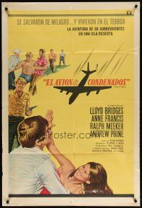 1s188 LOST FLIGHT Argentinean '70 Lloyd Bridges, Anne Francis, they survived by chance!