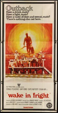 1s025 WAKE IN FRIGHT Aust 3sh '71 Donald Pleasence & Sylvia Kay in tough Australian Outback!