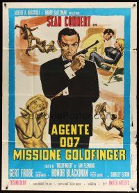 1s002 GOLDFINGER Italian 1p R70s three great images of Sean Connery as James Bond 007!