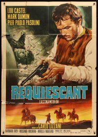 1s345 KILL & PRAY Italian 1p '67 Requiescant, Lou Castel, Renato Casaro spaghetti western art!