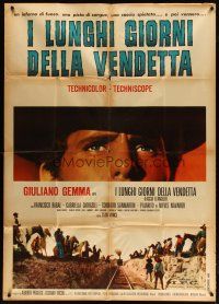 1s361 LONG DAYS OF VENGEANCE Italian 1p '66 c/u of Giuliano Gemma, spaghetti western!