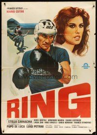 1s408 RING Italian 1p '78 Mario Cutini, Stella Carnacina, cool boxing artwork by Aller!