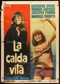 1s463 WARM LIFE Italian 1p '64 Florestan Vancini's La calda vita, c/u sexy Catherine Spaak!