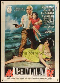 1s464 WATER'S LOVE Italian 1p '54 Sergio Corbucci, art of Milly Vitale by Manno!