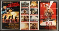1s052 DOGS OF WAR Spanish/U.S. 1-stop poster '80 different art of Christopher Walken with really BIG gun!