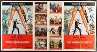 1s015 FOR YOUR EYES ONLY Spanish/U.S. 1-stop poster '81 no one comes close to Roger Moore as James Bond!