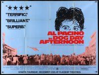 1s074 DOG DAY AFTERNOON subway poster '75 Al Pacino, Sidney Lumet bank robbery crime classic!