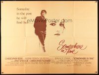 1s080 SOMEWHERE IN TIME subway poster '80 Christopher Reeve, Jane Seymour, cult classic!
