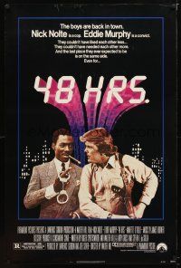 1t028 48 HRS. 1sh '82 Nick Nolte, Eddie Murphy police detective crime comedy!