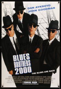 1t118 BLUES BROTHERS 2000 advance DS 1sh '98 Dan Aykroyd, John Goodman, John Landis directed!