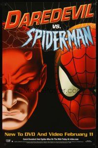 1t168 DAREDEVIL VS SPIDER-MAN video 1sh '03 art of Marvel Comics superheroes!