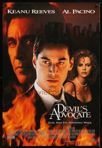 1t185 DEVIL'S ADVOCATE int'l 1sh '97 Keanu Reeves, Al Pacino, sexy Charlize Theron!