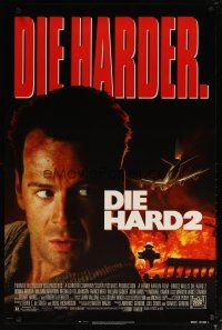 1t190 DIE HARD 2 1sh '90 tough guy Bruce Willis is in the wrong place at the right time!