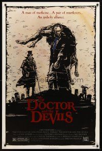 1t195 DOCTOR & THE DEVILS 1sh '85 Timothy Dalton, cool graverobber artwork!