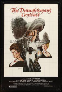 1t198 DRAUGHTSMAN'S CONTRACT 1sh '83 Peter Greenaway, cool artwork of cast by Sparacio!