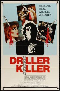 1t201 DRILLER KILLER 1sh '79 Abel Ferrara, he kills violently with an electric drill!