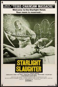 1t206 EATEN ALIVE 1sh '77 Tobe Hooper, image of sexy bound girl on bed, Starlight Slaughter!