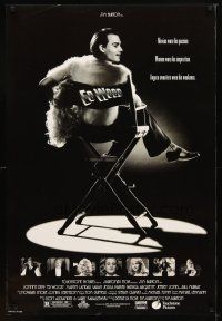 1t207 ED WOOD DS 1sh '94 Tim Burton, Johnny Depp in the director's chair, mostly true!